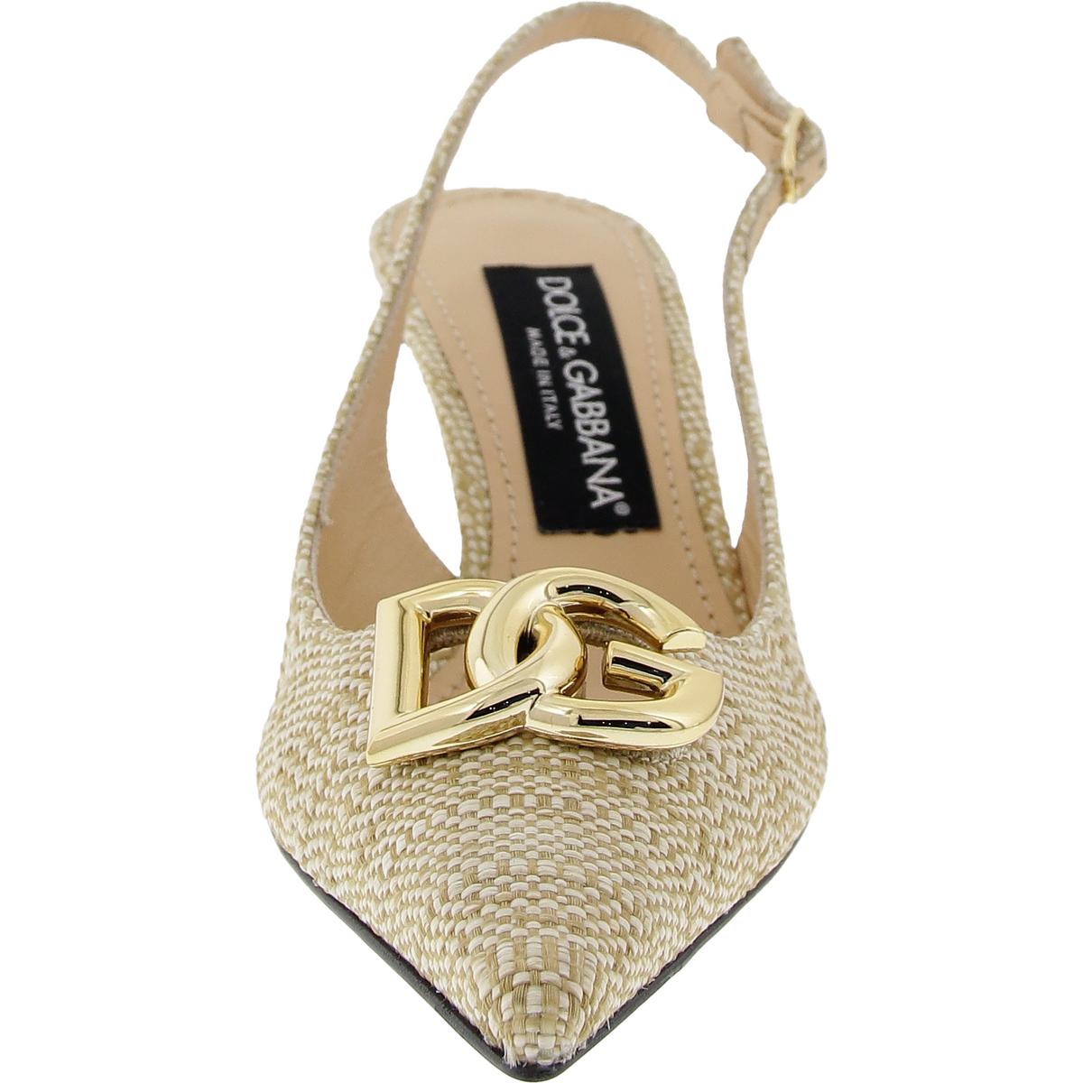 Womens Embellished Slingback Heels