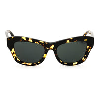 Burberry Sunglasses Cat Eye Full Rim, Yellow Havana Frame and Dark Grey Lens BE4442U410687