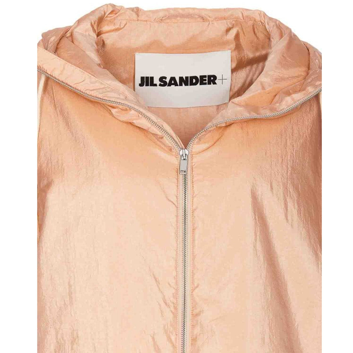 Jil Sander Jil Sander Blend Silk Zip-Up Hooded Jacket Women