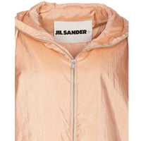 Jil Sander Jil Sander Blend Silk Zip-Up Hooded Jacket Women