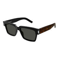 Saint Laurent Saint Laurent Sunglasses Square Full Rim, Black/Havana Frame and Grey Lens SL732/FVADIM002