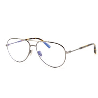 Tom Ford Tom Ford Eyeglasses Aviator Full Rim, Shiny Rose Gold Frame and Clear Blue Light Block Lenses Lens FT5829-B028