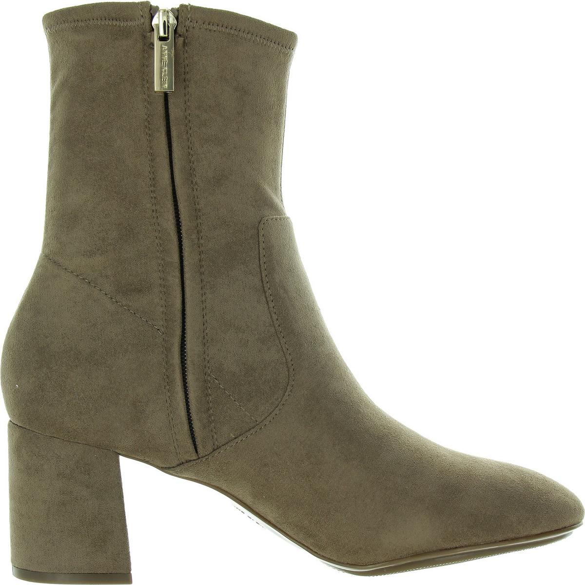 City Womens Faux Leather Zipper Ankle Boots