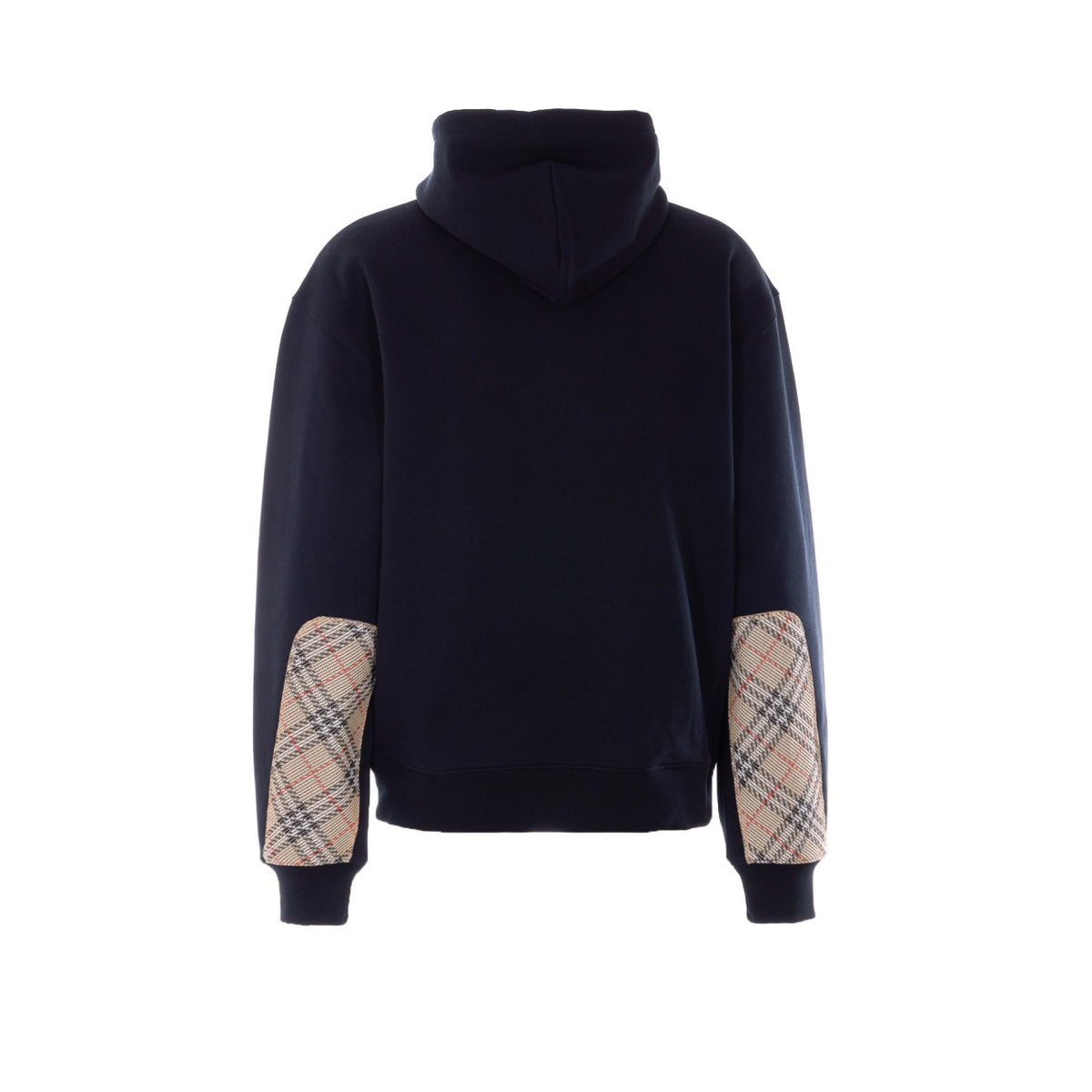 Burberry Men Ekd Hoodie With Check Patch