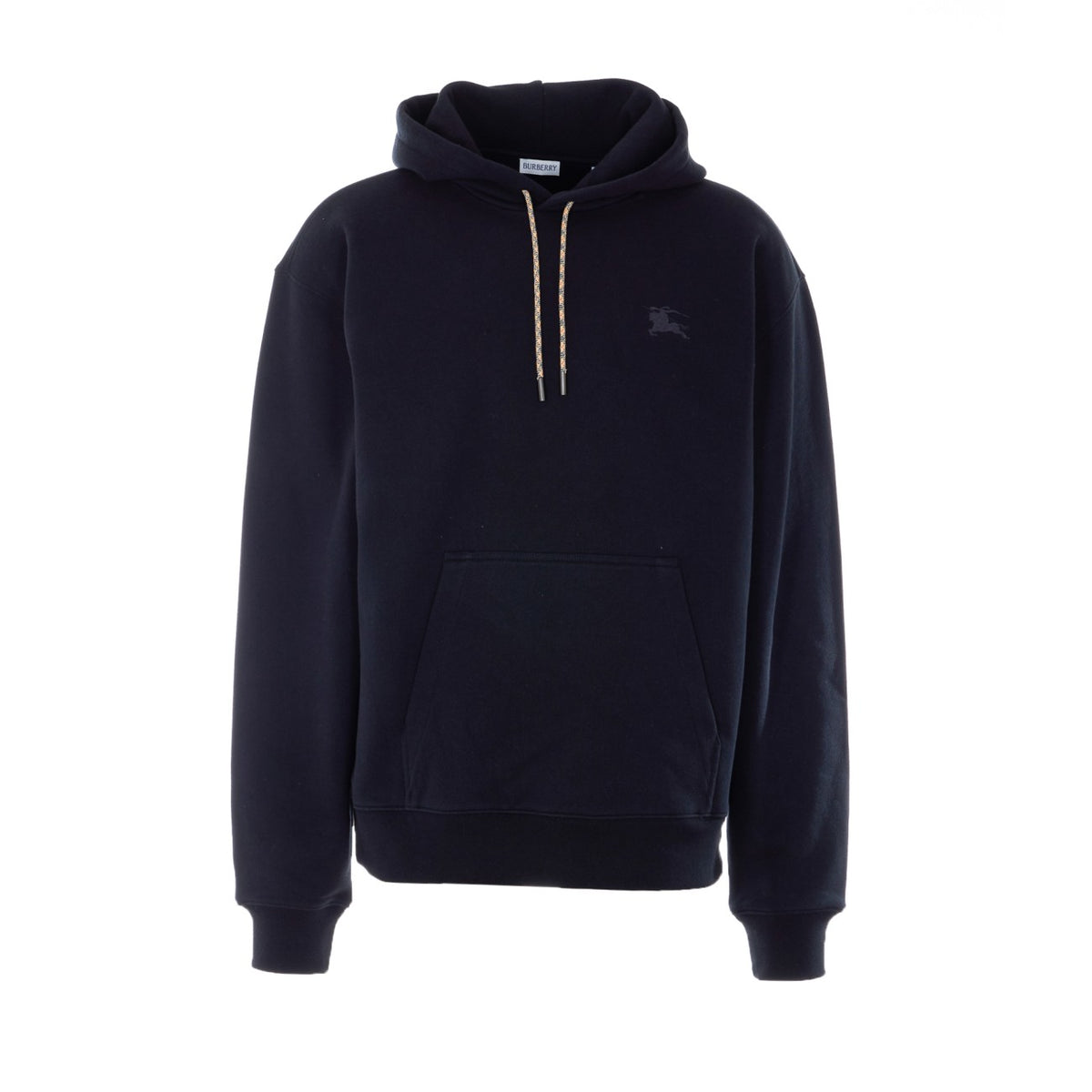 Burberry Men Ekd Hoodie With Check Patch