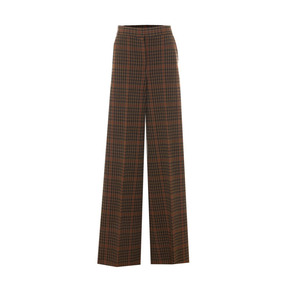 Max Mara Women Emiro Prince Of Wales Jersey Loose-Fitting Trousers