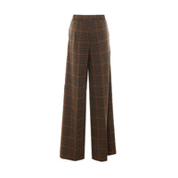 Max Mara Women Emiro Prince Of Wales Jersey Loose-Fitting Trousers
