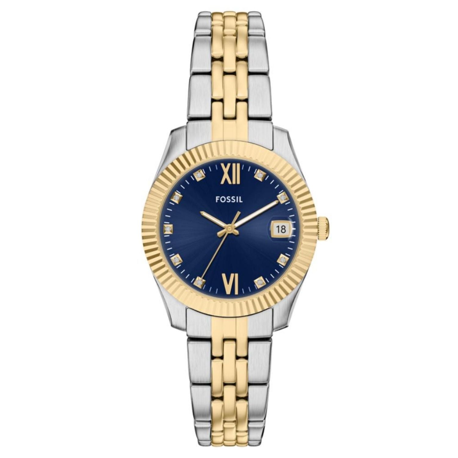 Fossil Women's Scarlette Blue Dial Watch - ES5443