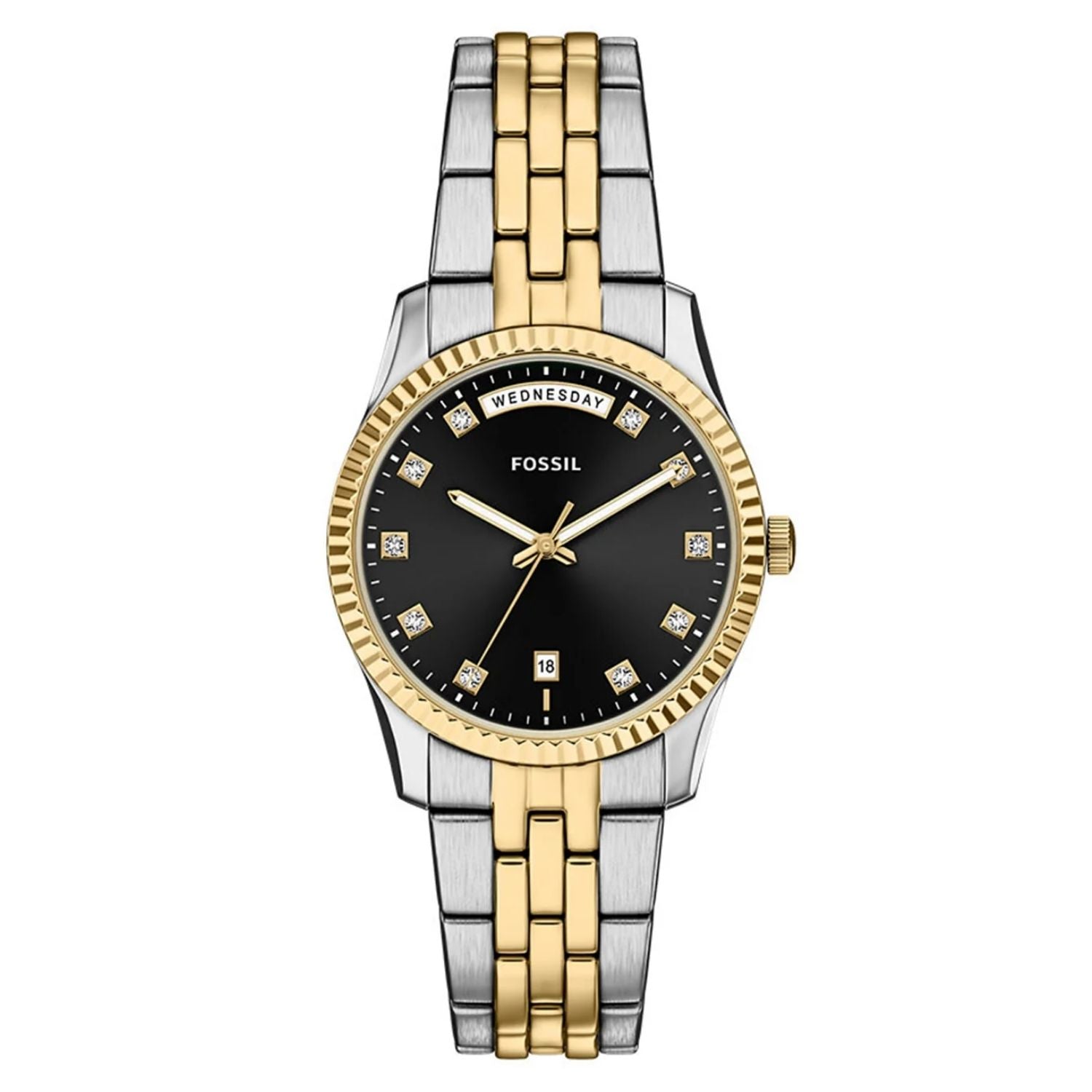 Fossil Women's Scarlette Black Dial Watch - ES5458