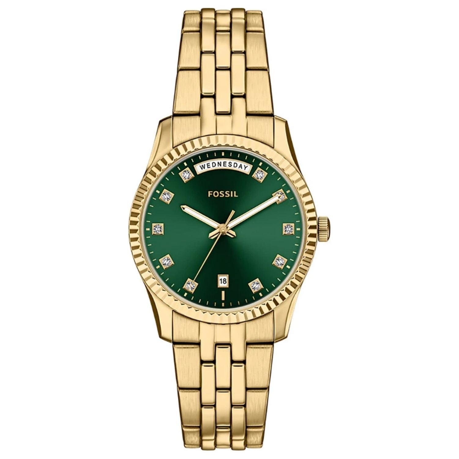 Fossil Women's Scarlette Green Dial Watch - ES5460