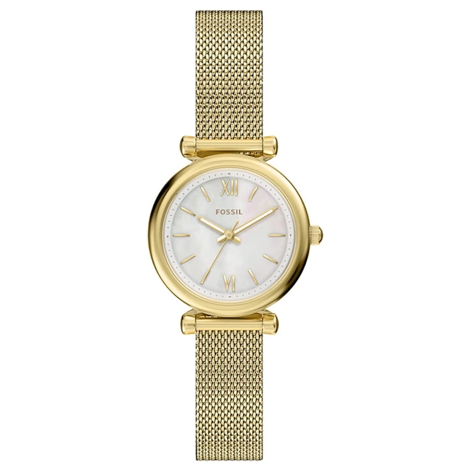 Fossil Women's Carlie Mini White Dial Watch - ES5462