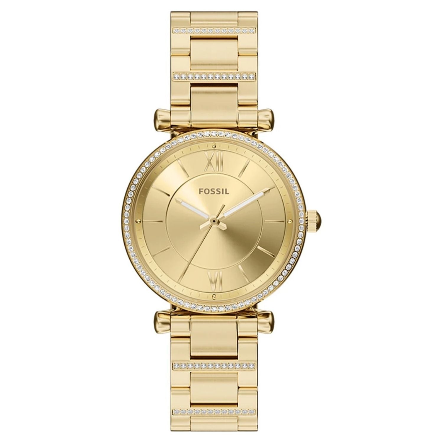 Fossil Women's Carlie Gold Dial Watch - ES5465
