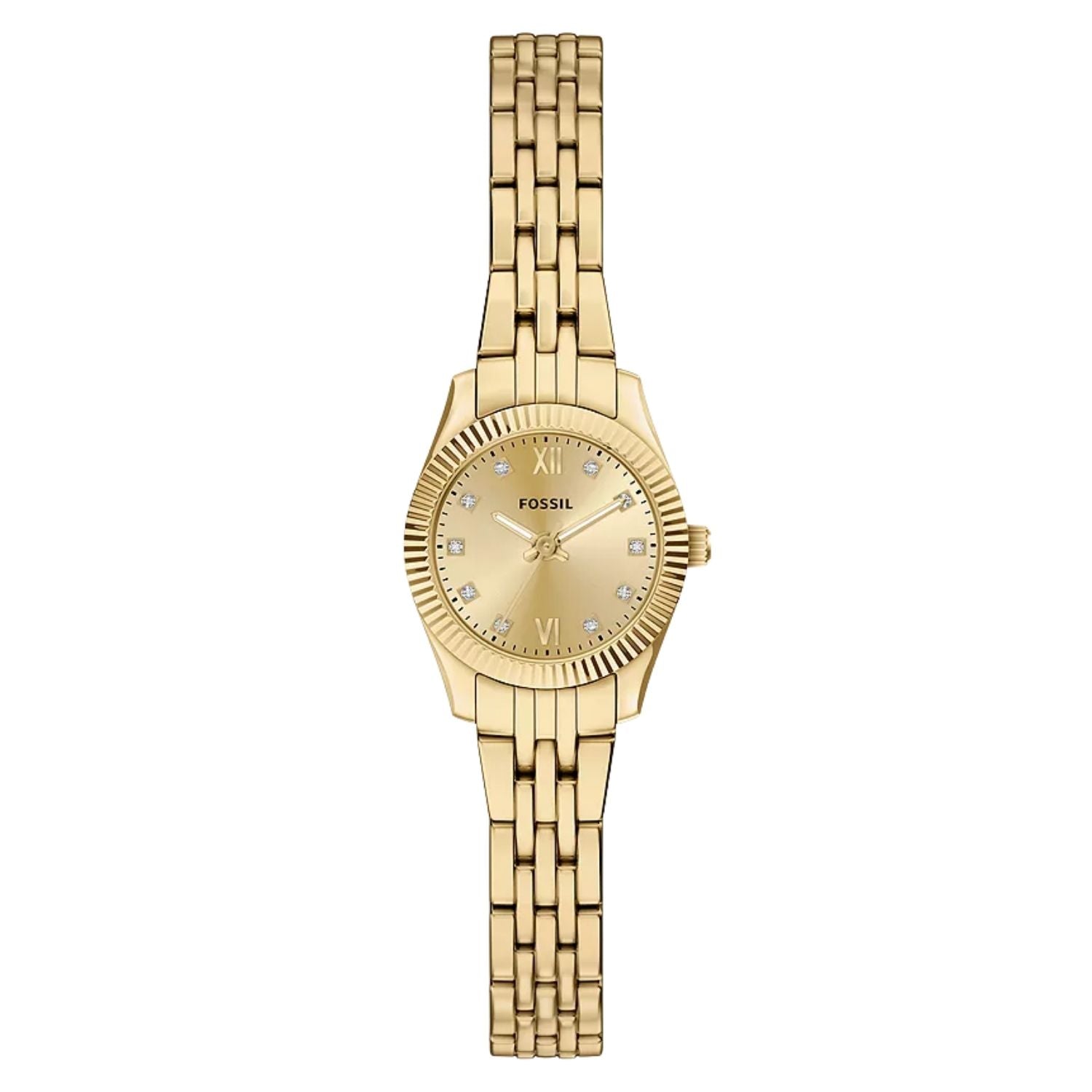 Fossil Women's Scarlette Mini Gold Dial Watch - ES5474