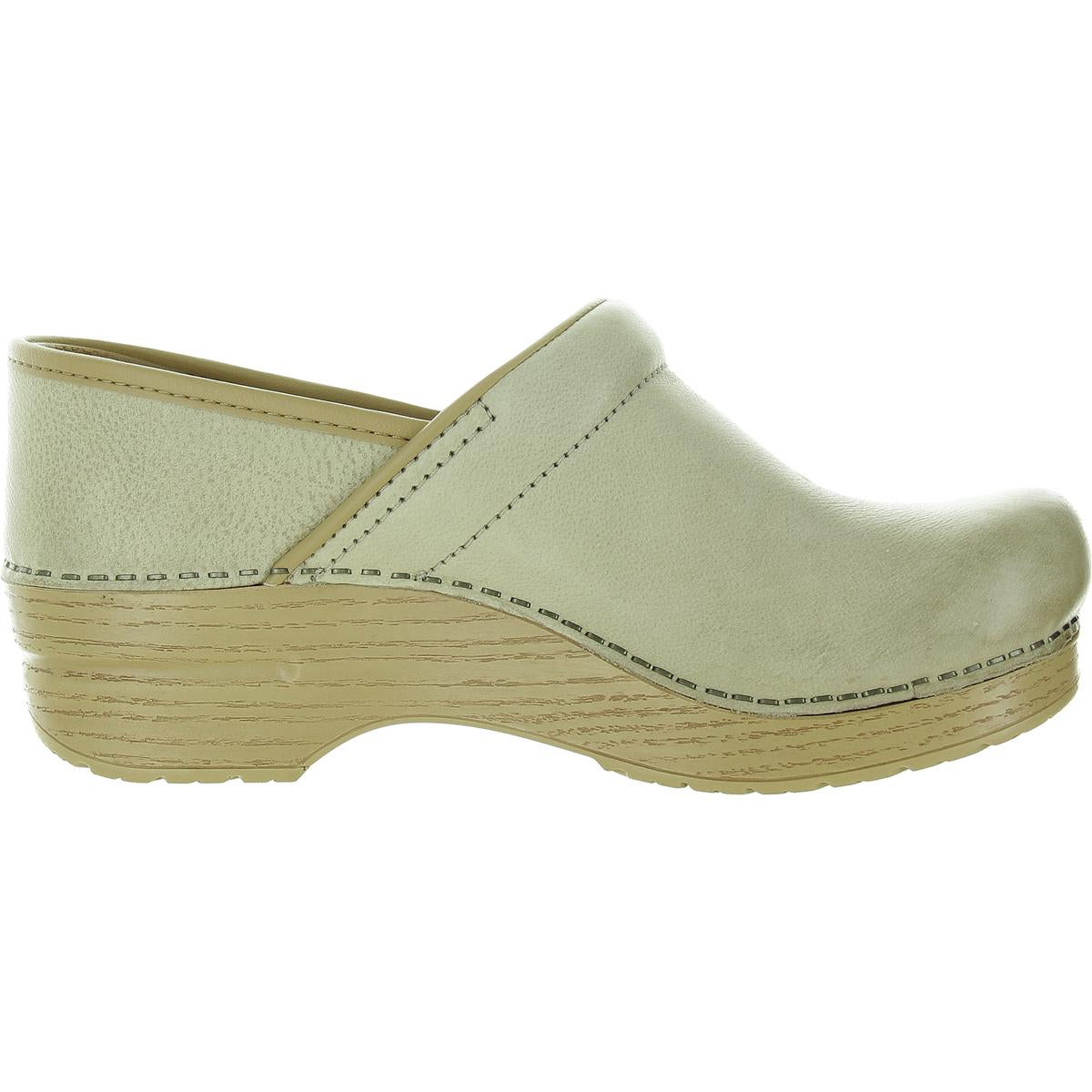 Womens Solid Leather Clogs