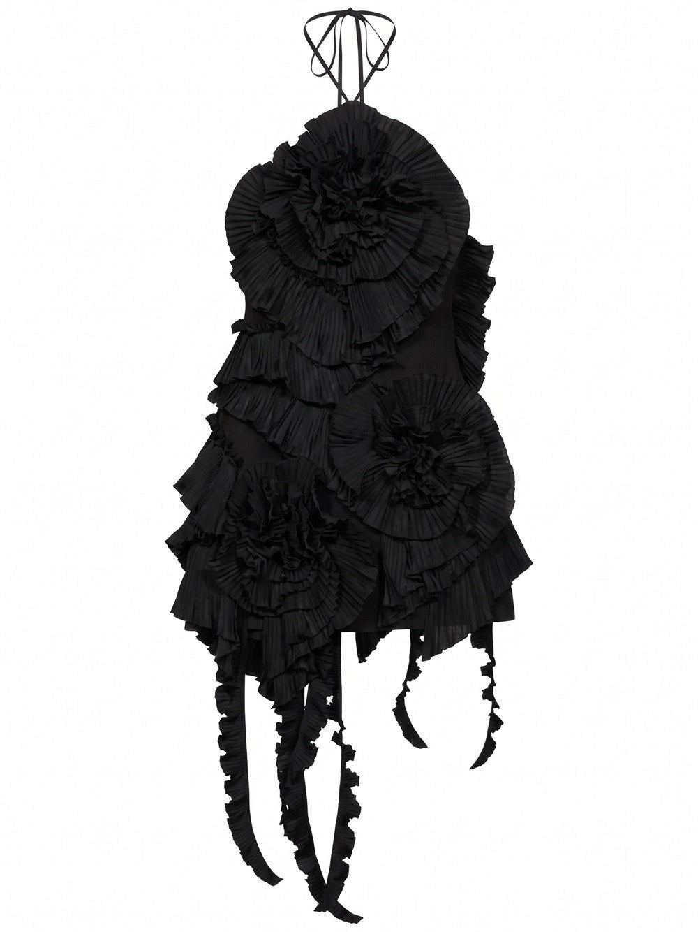 Blumarine Women Taffeta Dress With 3D Roses