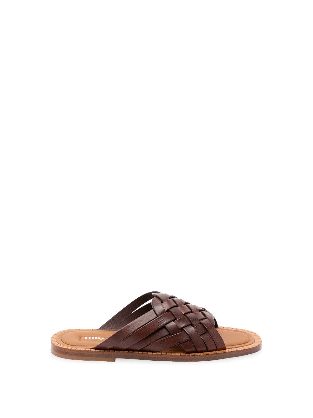 Miu Miu Women Woven Leather Sandals