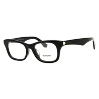 Burberry Eyeglasses Rectangle Full Rim, Black Frame and Clear Demo Lenses Lens BE2422F3001