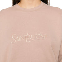Saint Laurent Saint Laurent Cotton Logo Sweatshirt Women
