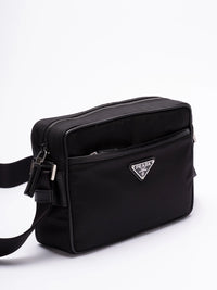 Prada Men Re-Nylon And Saffiano Leather Shoulder Bag
