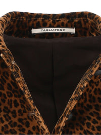 Tagliatore Tagliatore Women Idelle Animal-Print Cotton Jacket