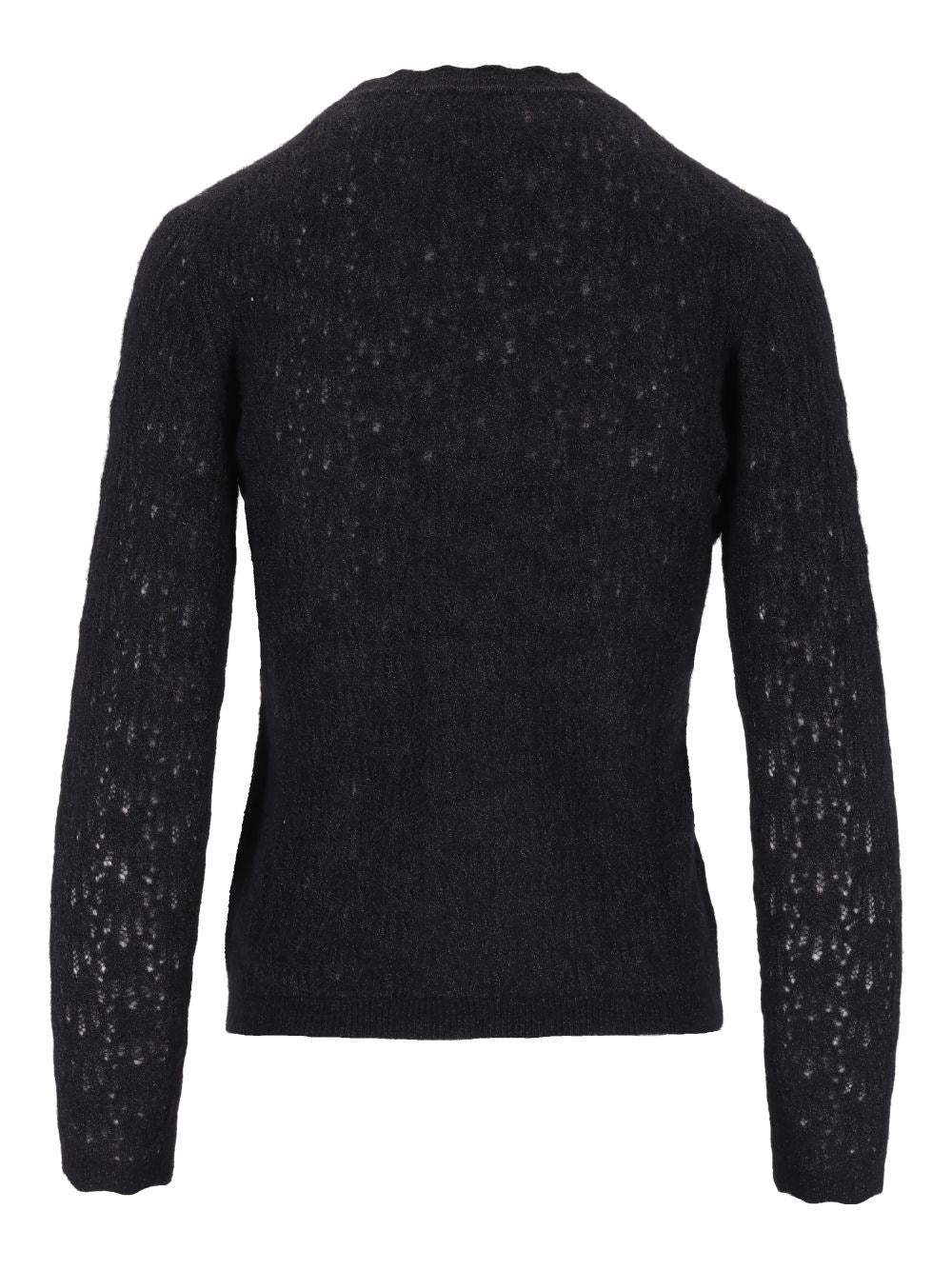 Marant Etoile Women "Obeline-Gb" Open-Work Crewneck Sweater