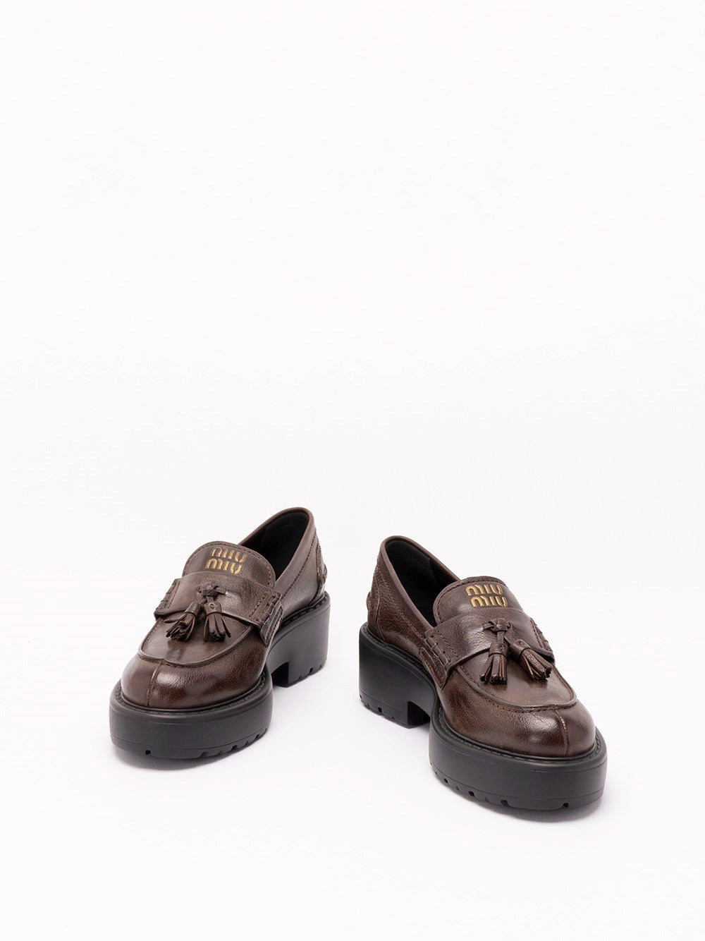 Miu Miu Women Leather Loafers