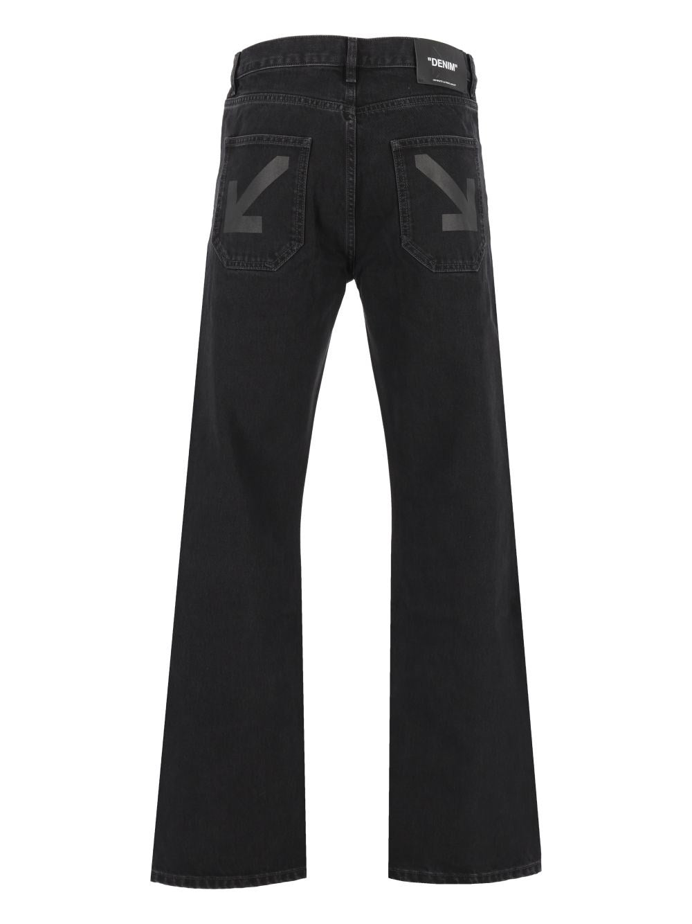 Off-White Men Half Arrow Slim-Fit Relaxed Jeans