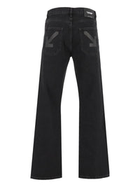 Off-White Men Half Arrow Slim-Fit Relaxed Jeans