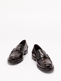 Prada Prada Men Brushed Leather Loafers