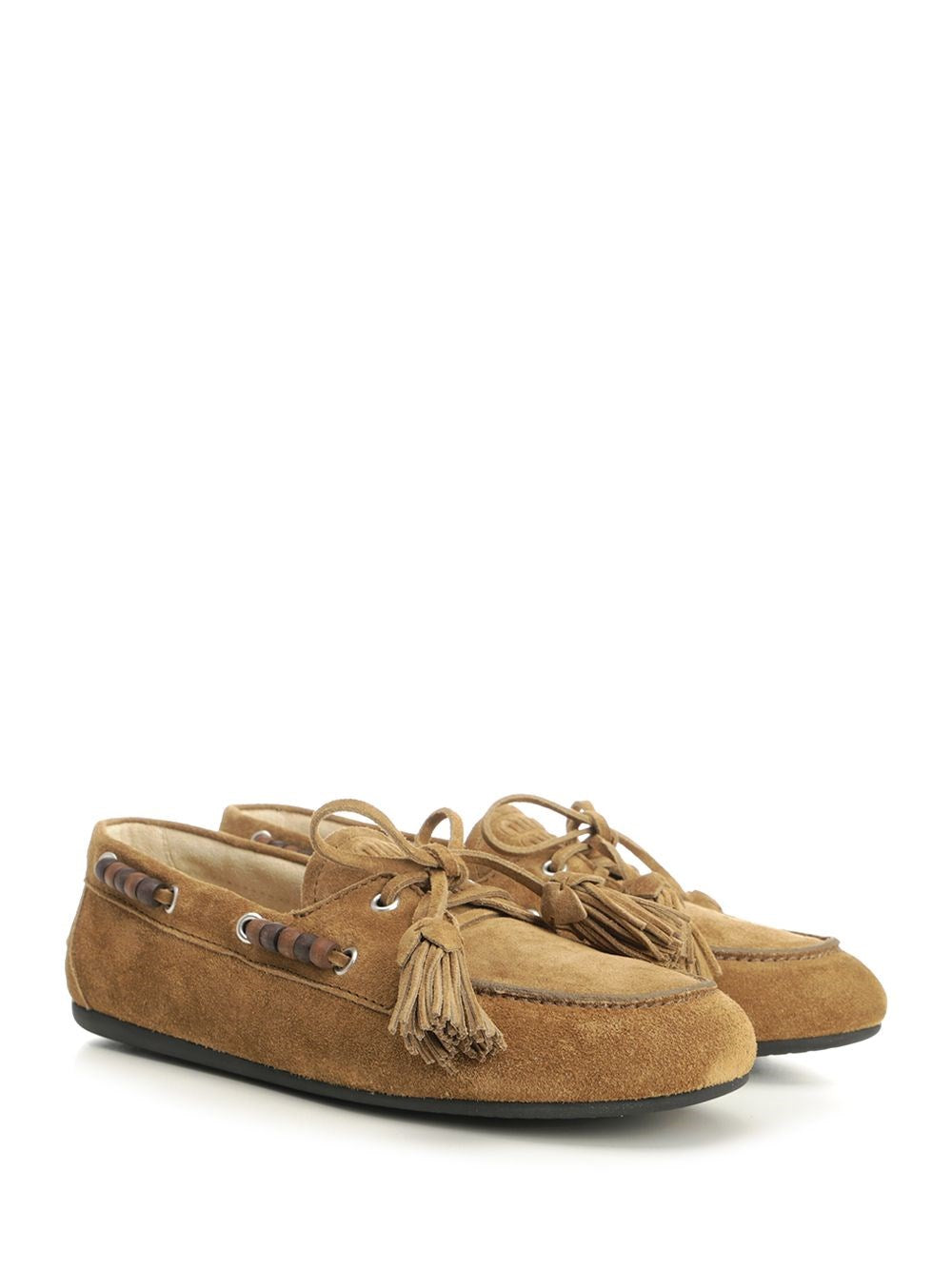 Miu Miu Women “Deck” Suede Loafers
