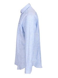 Etro Men Striped Linen Shirt