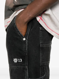Off White Men `Gothic Ow` Flare Carpenter Jeans