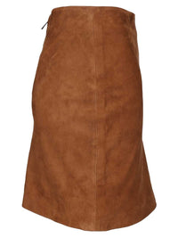 Rotate Women Suede Mini Skirt