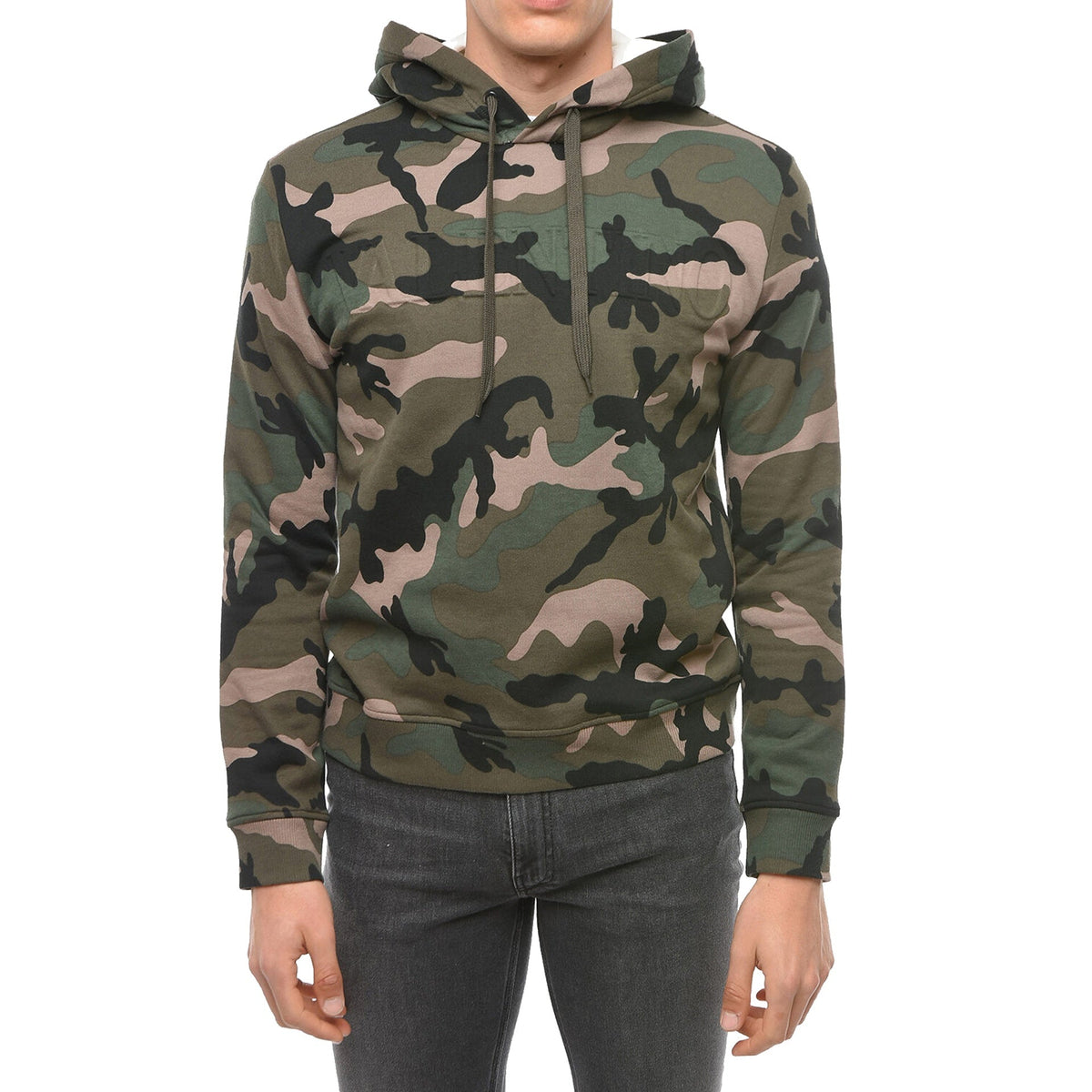 Valentino Valentino Camouflage Pattern Hoodie Sweatshirt Men