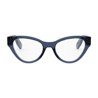 Dior Dior Eyeglasses Cat Eye Full Rim, Shiny Blue Frame and Clear Demo Lens Lens LADY95.22OB1I3000