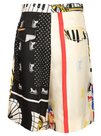 Celine Women Printed Silk Twill Shorts