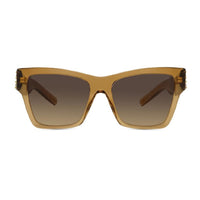 Givenchy Sunglasses Square Full Rim, Shiny Black and Studs Frame and Grey Lens GV40076I01A