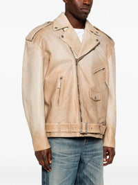 Golden Goose Men `Journey` Leather Jacket
