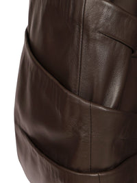 The Attico Women Leather Mini Dress