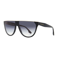 Victoria Beckham Sunglasses Rectangle Full Rim, Metallic Forced Green Frame and Smoke Gradient Lens VB682S305