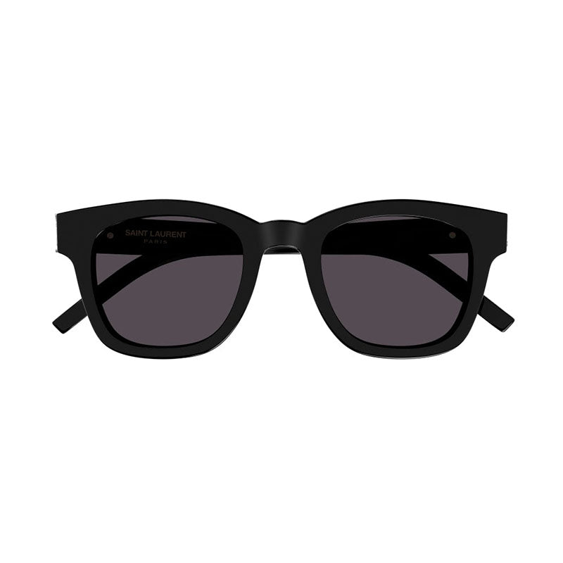 Saint Laurent Sunglasses Square Full Rim, Black Frame and Black Lens SLM124001