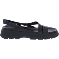 Jubalee Womens Padded Insole Faux Leather Slingback Sandals