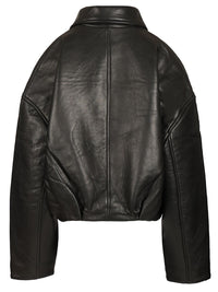 Rotate Women Boxy Leather Jacket