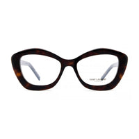 Saint Laurent Eyeglasses Cat Eye Full Rim, Black Frame and Clear Demo Lenses Lens SL68OPT001