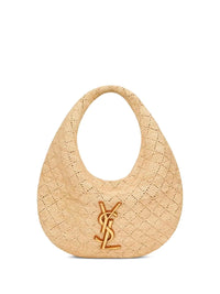 Saint laurent Saint Laurent Women `Icare` Raffia Hobo Bag