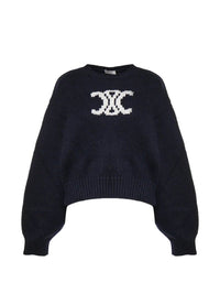 Celine Women Triomphe Jacquard Knit