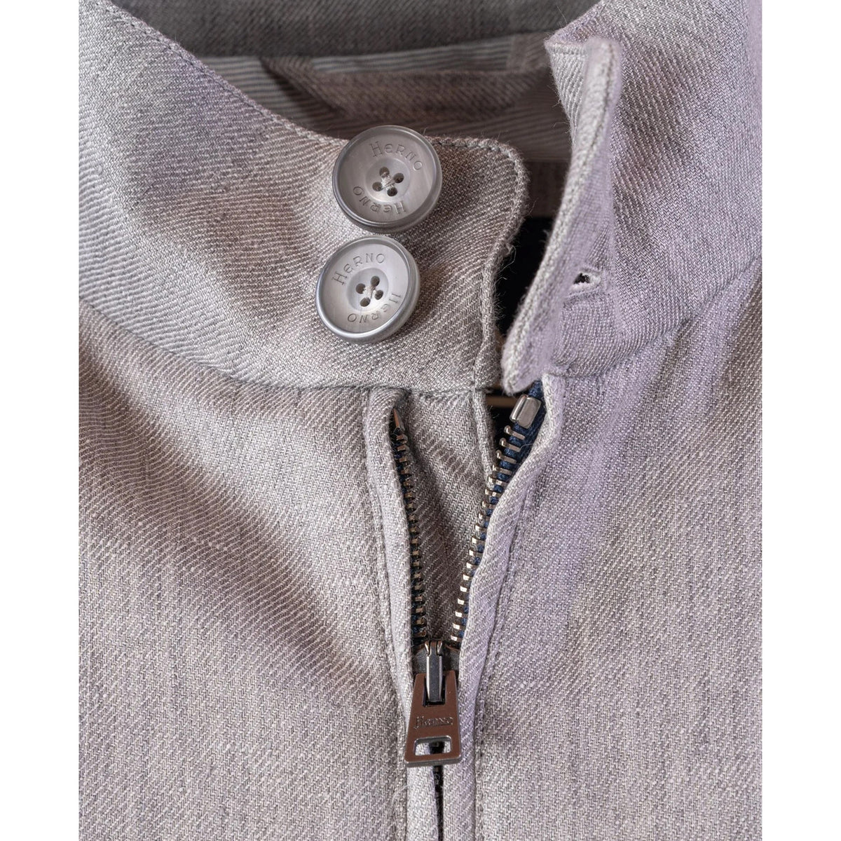 Herno Herno Linen Bomber Jacket Men