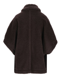 Max Mara Max Mara Women Alpaca And Wool Teddy Cape