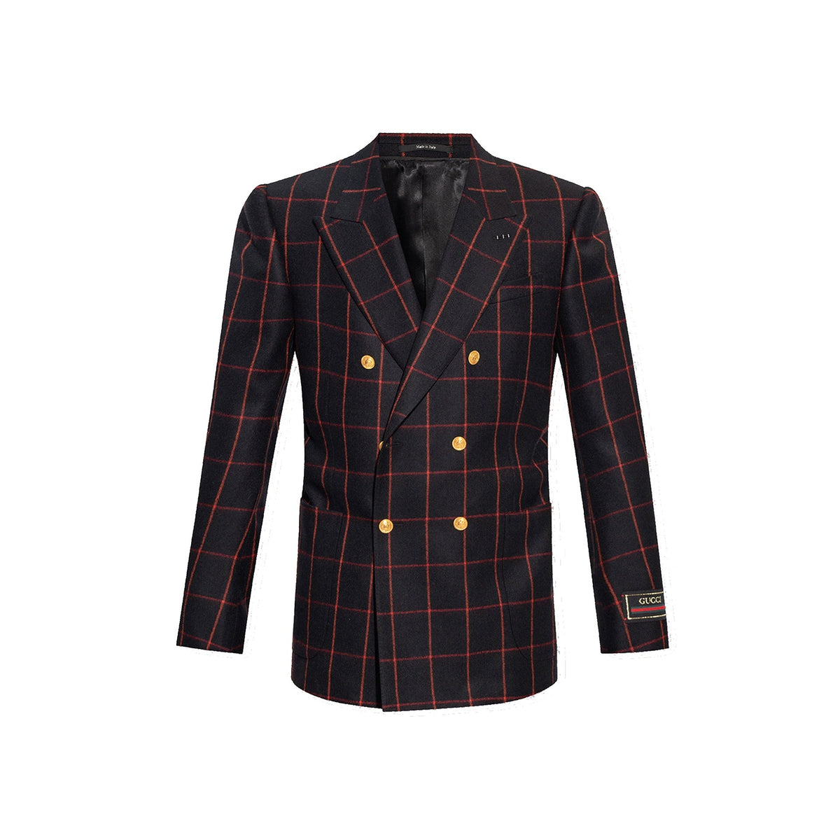 Gucci Wool Checked Blazer Men