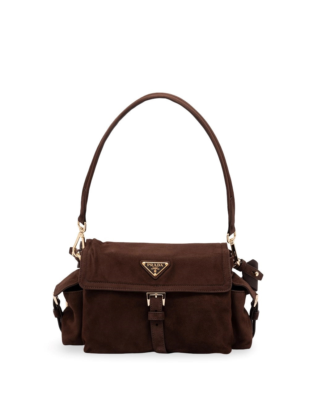 Prada Prada Women Prada Explore Medium Suede Bag